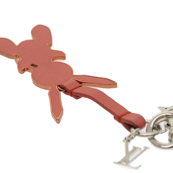 LOUIS VUITTON Jeff Coons Rabbit Charm Pink M62733 LV Auth 30505A - Picture 7 of 11
